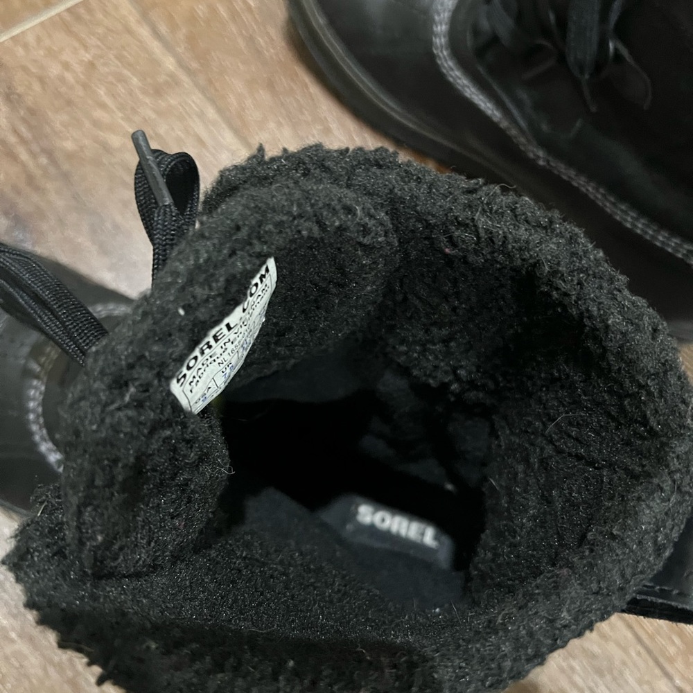 Sorel tivoli glitter waterproof winter boots black size 9 - Picture 9 of 12